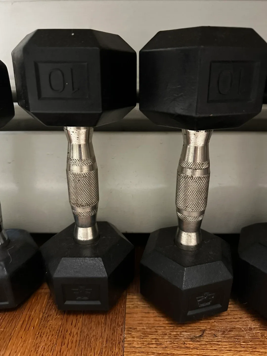 3x Sets of Hex Dumbbells - 8lb, 10lb, 15lb image indicator(3)