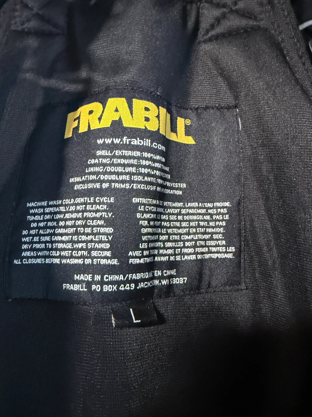 Frabill Ice Fishing Suit - Size L - photo 2