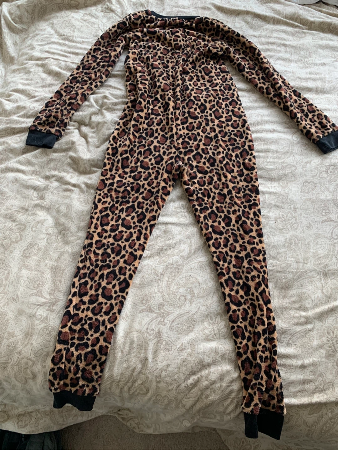 PajamaMania Leopard Print Onesie - Size Small - photo 2