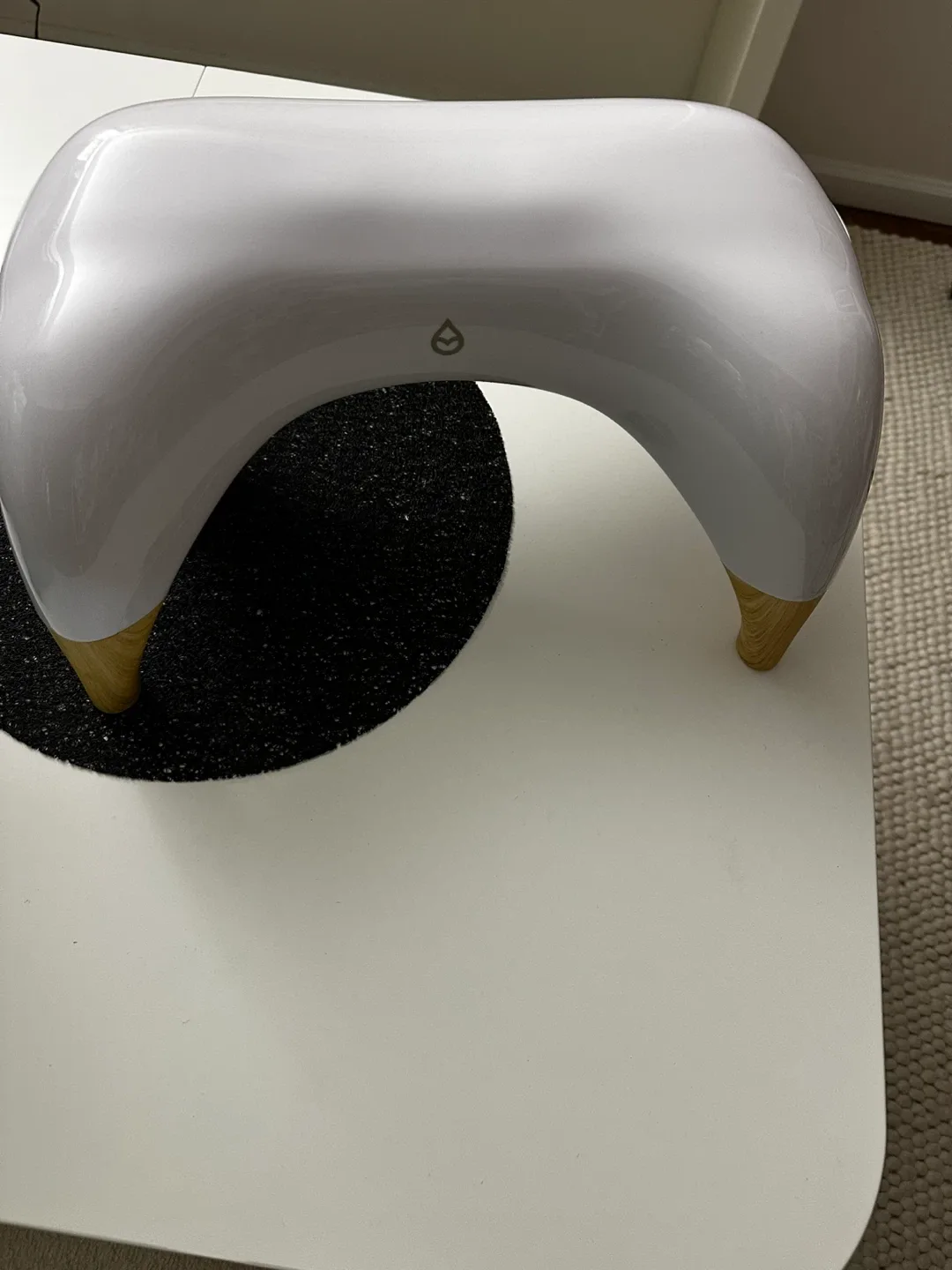 Tushy Ottoman Toilet Stool - White/Bamboo image indicator(3)