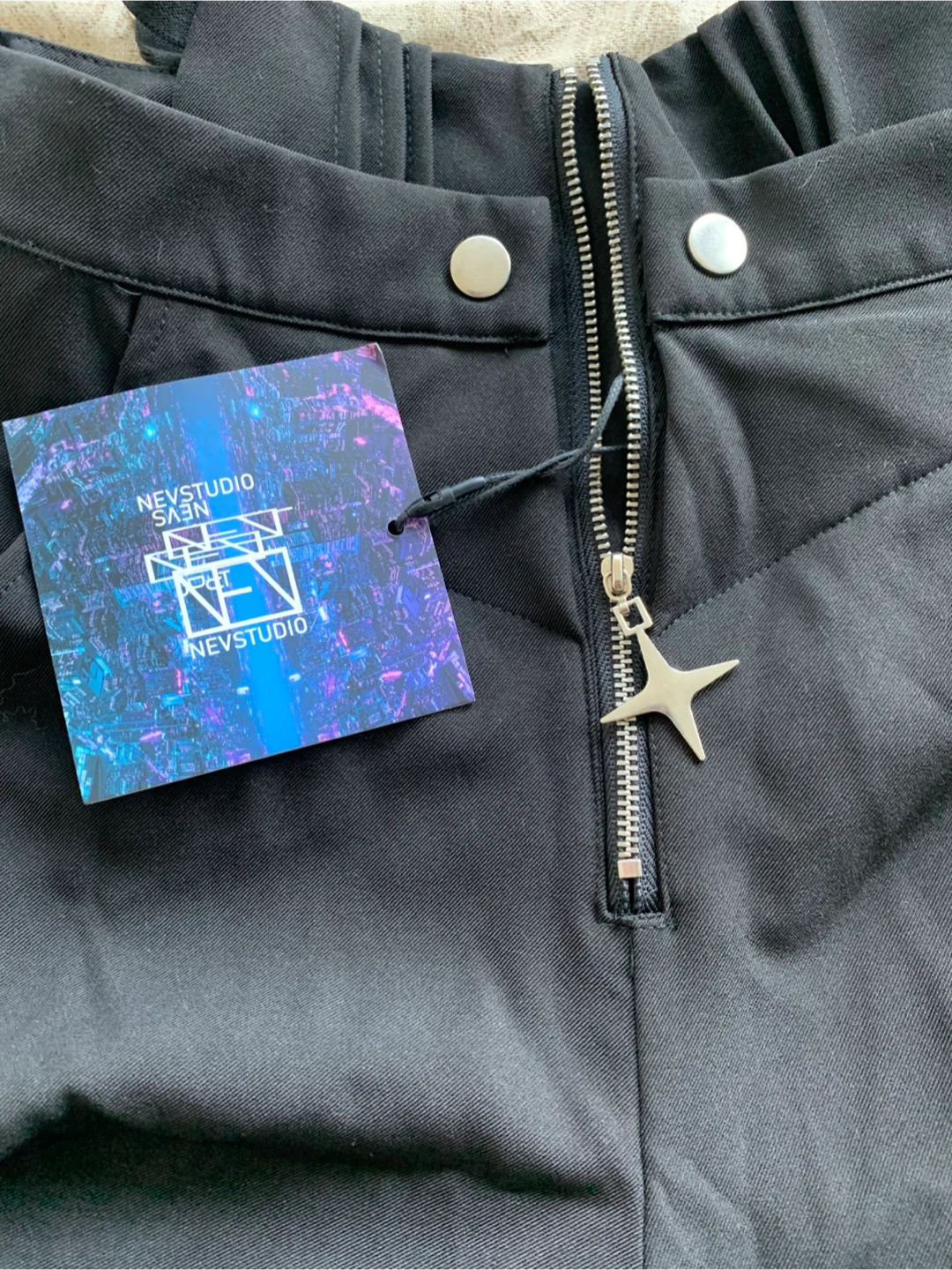 NEVSTUDIO Black Pants with Zipper Detail - photo 5