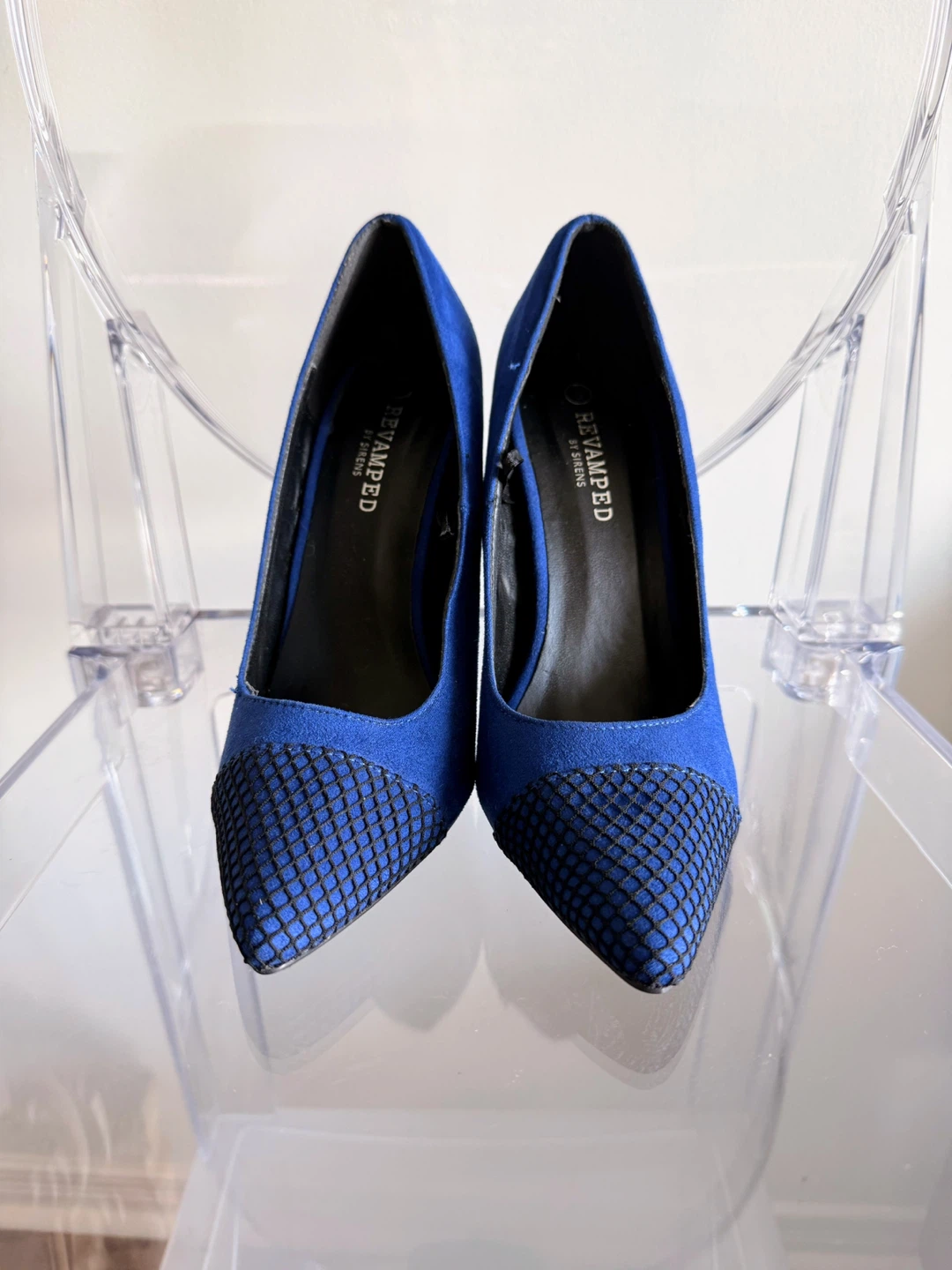 Blue Suede Pumps Size 8 - photo 2