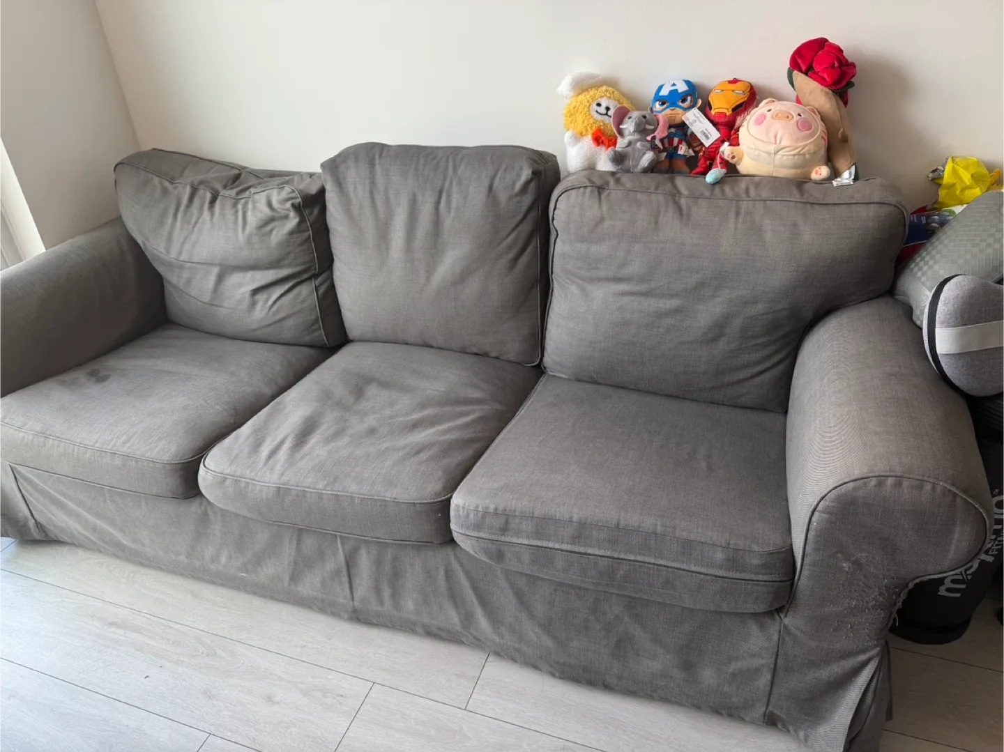 Grey 3-Seat Sofa