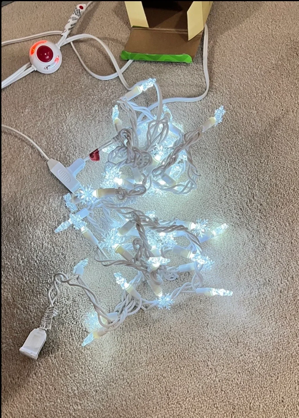 LED snowflake string lights BNIB image indicator(3)