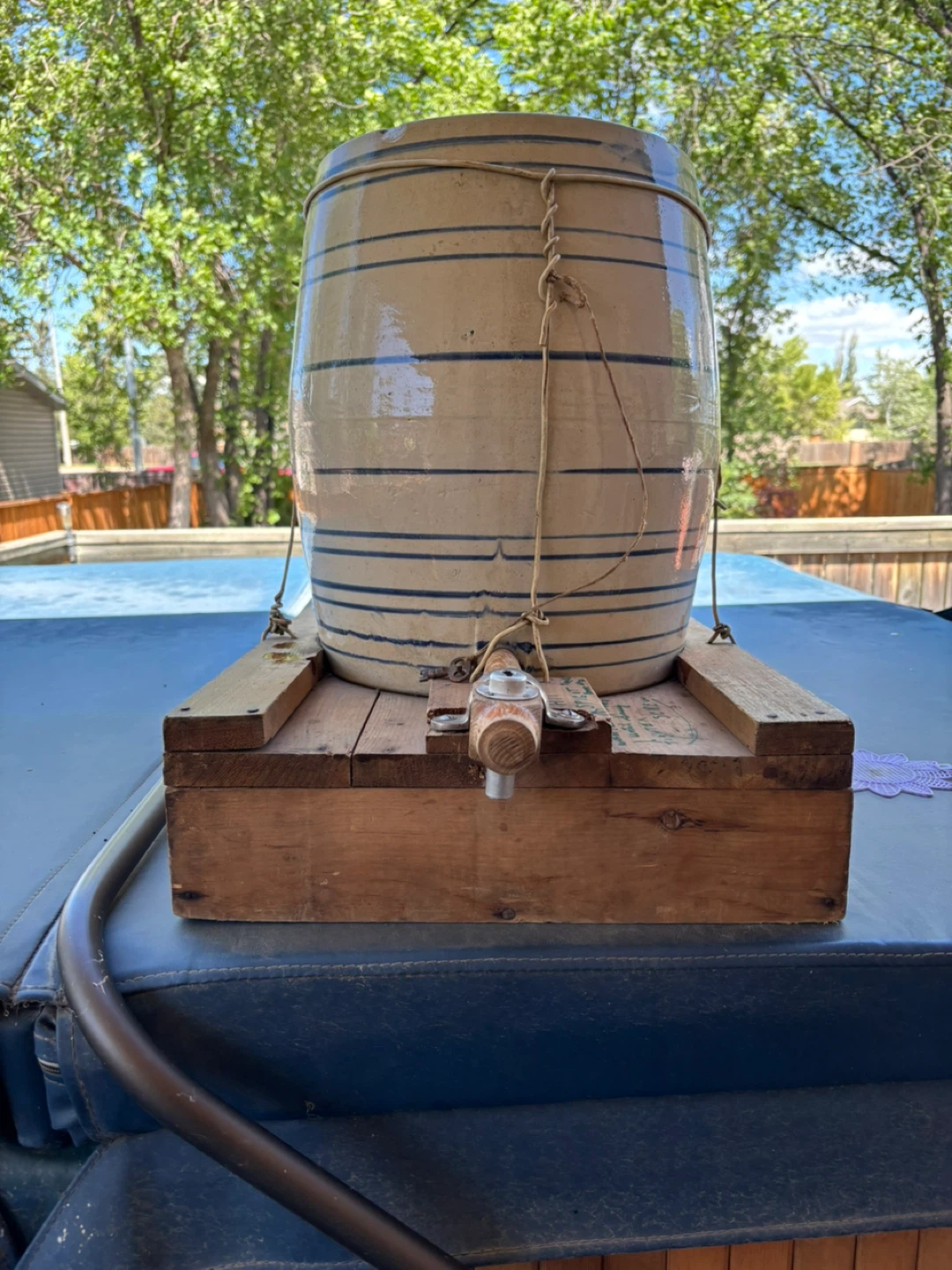 Medalta Stoneware Crock Barrel