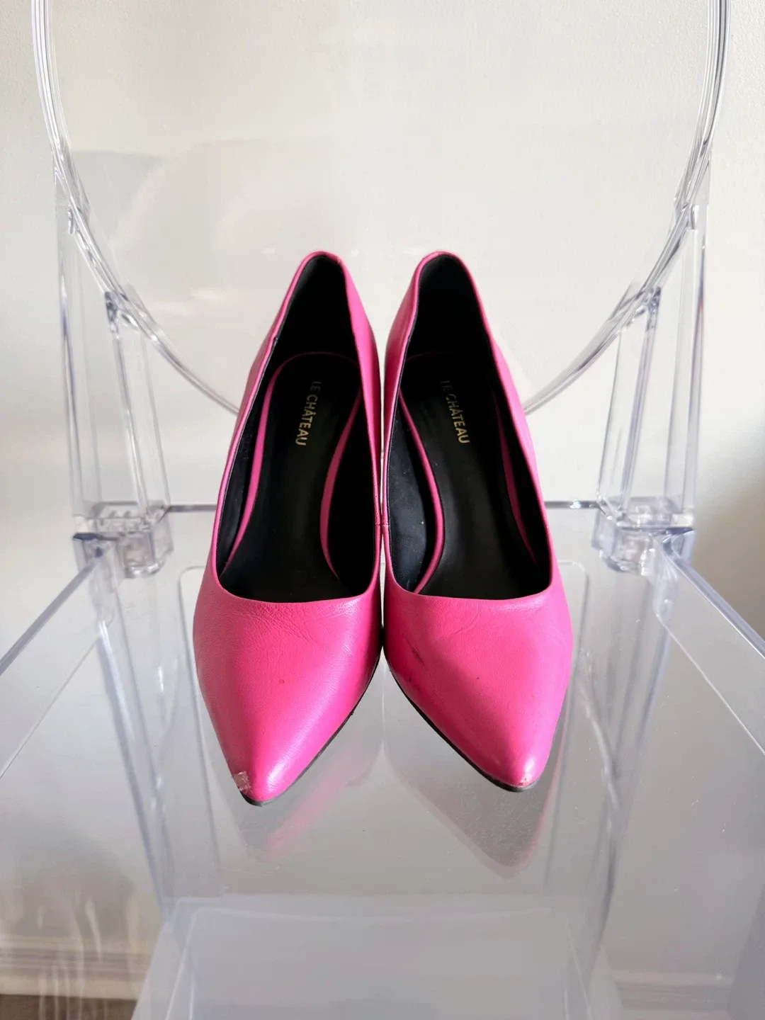 Pink Leather Pumps Size 38 image indicator(2)