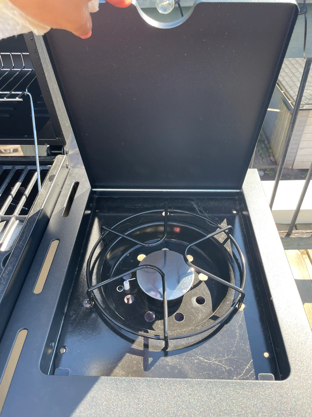 Expert Grill  3 Burner Gas & Charcoal Grill- Black - photo 3