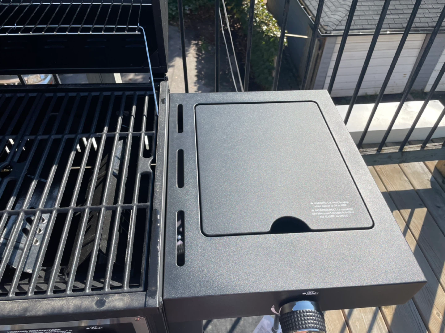 Expert Grill  3 Burner Gas & Charcoal Grill- Black - photo 2