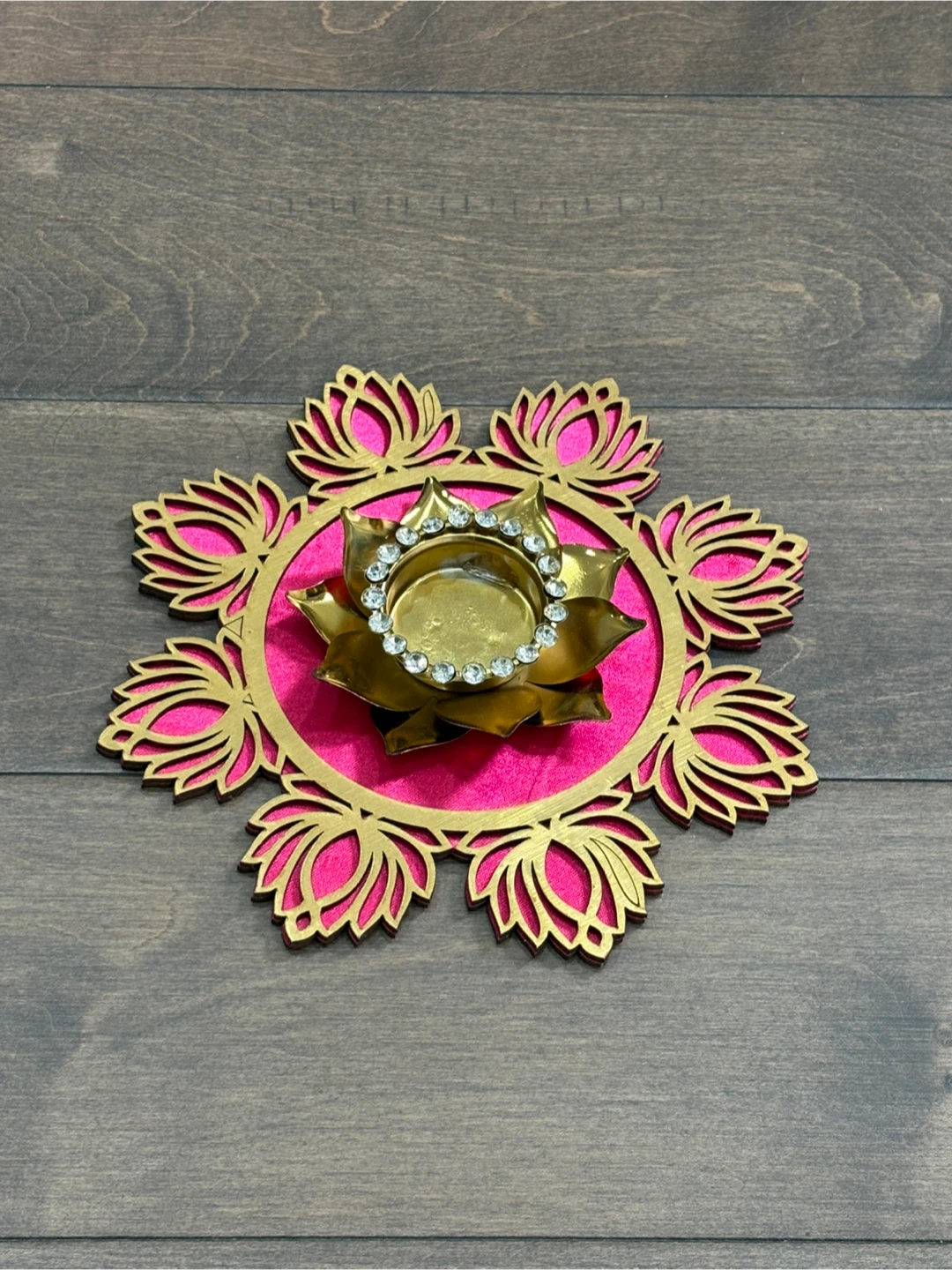Decorative Lotus Tealight Candle Holder / centre piece - photo 3