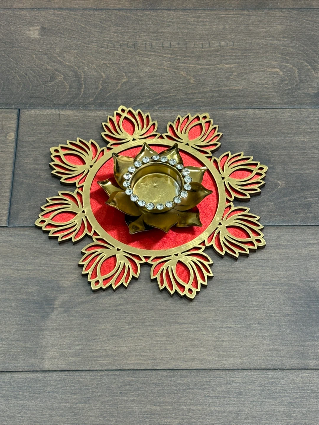 Decorative Lotus Tealight Candle Holder / centre piece - photo 4