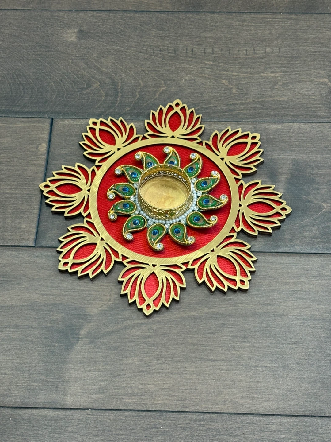 Decorative Lotus Tealight Candle Holder / centre piece - photo 2