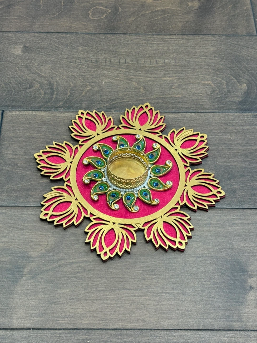 Decorative Lotus Tealight Candle Holder / centre piece