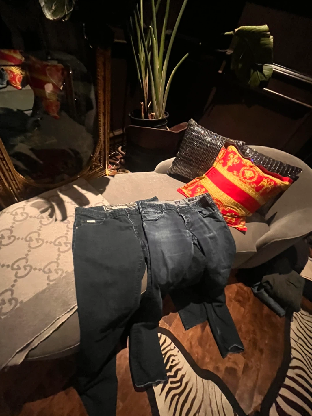 Two pairs of Armani jeans