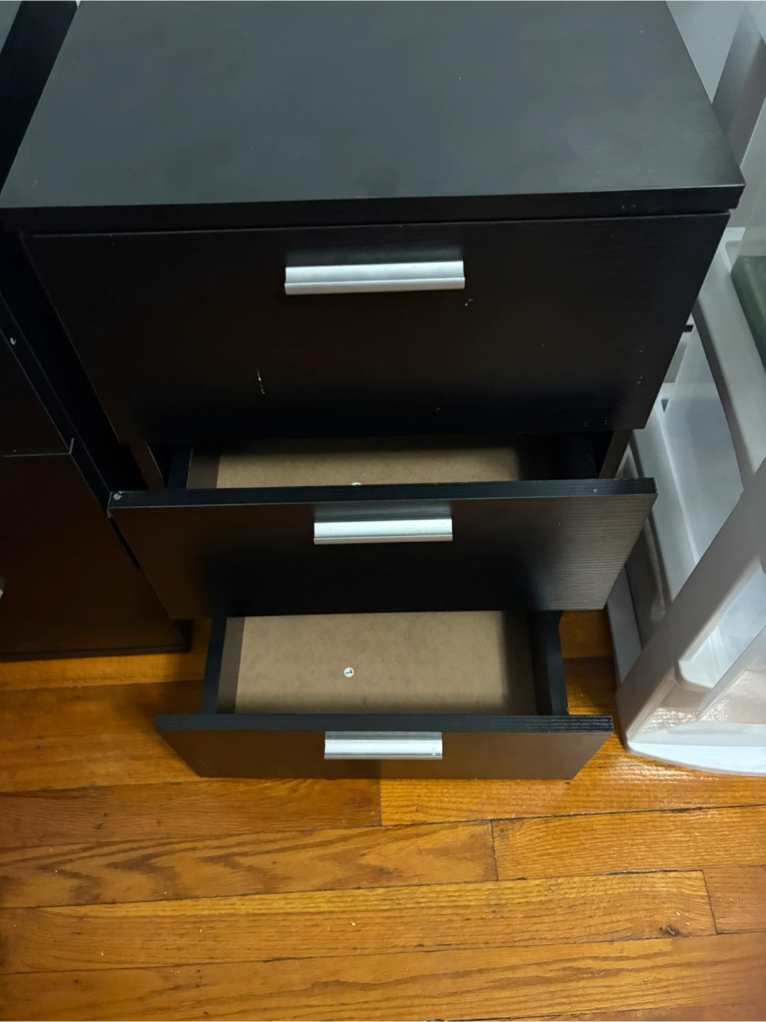 Black 3-Drawer Dresser - Set of 2 - photo 2