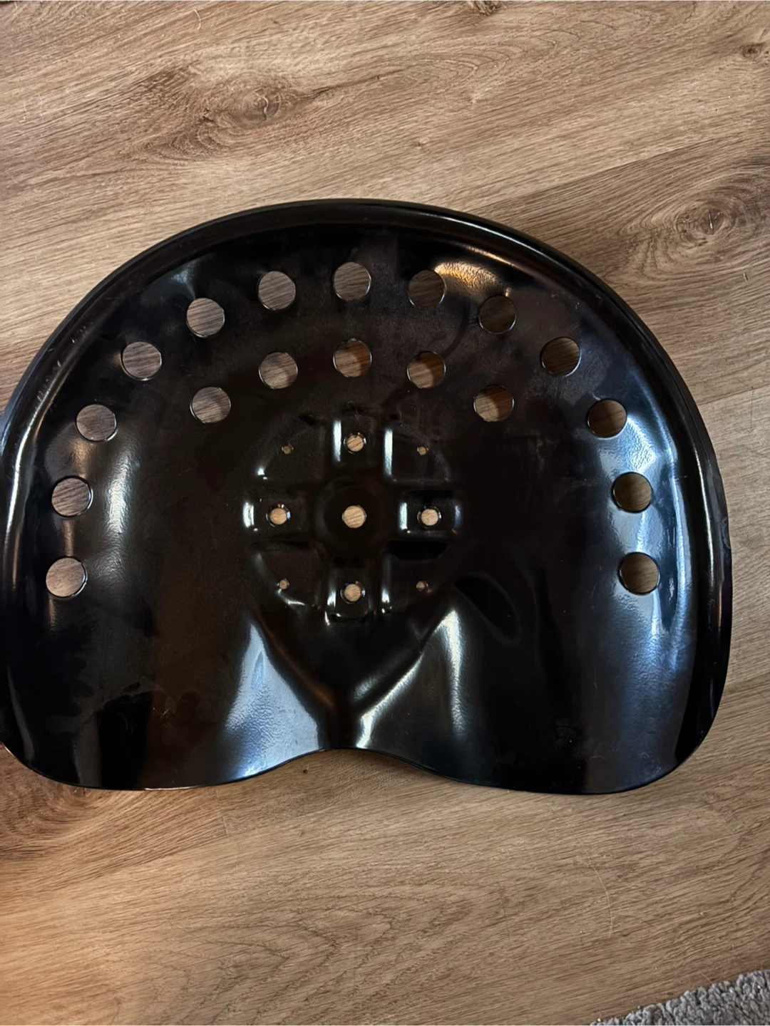 Black Metal Tractor Seat