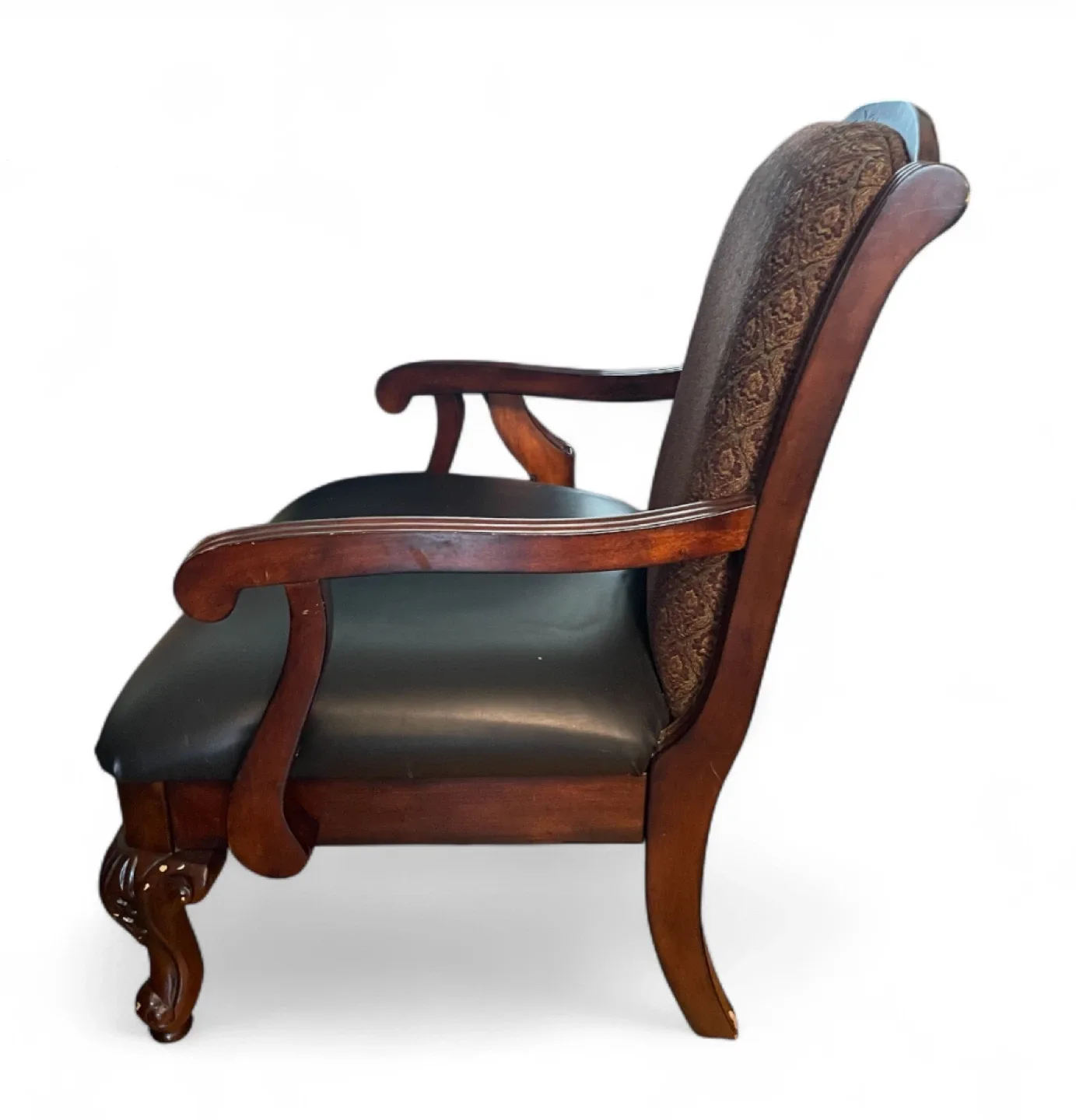 Comfort Pointe Liza Traditional Style Chair in Walnut Finish image indicator(2)