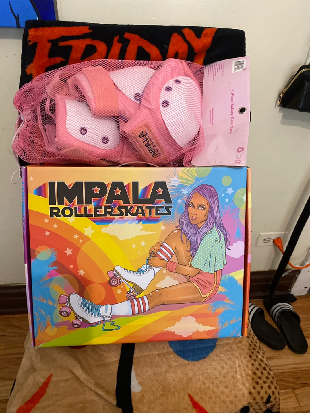 Impala Rollerskates with Safety Gear - Like New! - photo 2