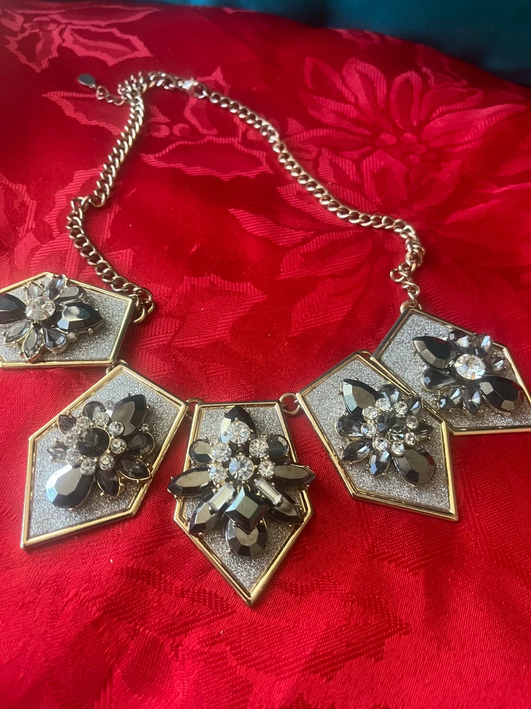 ALDO Statement Rhinestone Necklace image indicator(9)