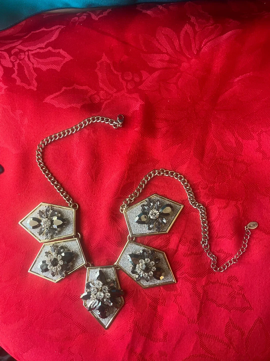 ALDO Statement Rhinestone Necklace image indicator(8)