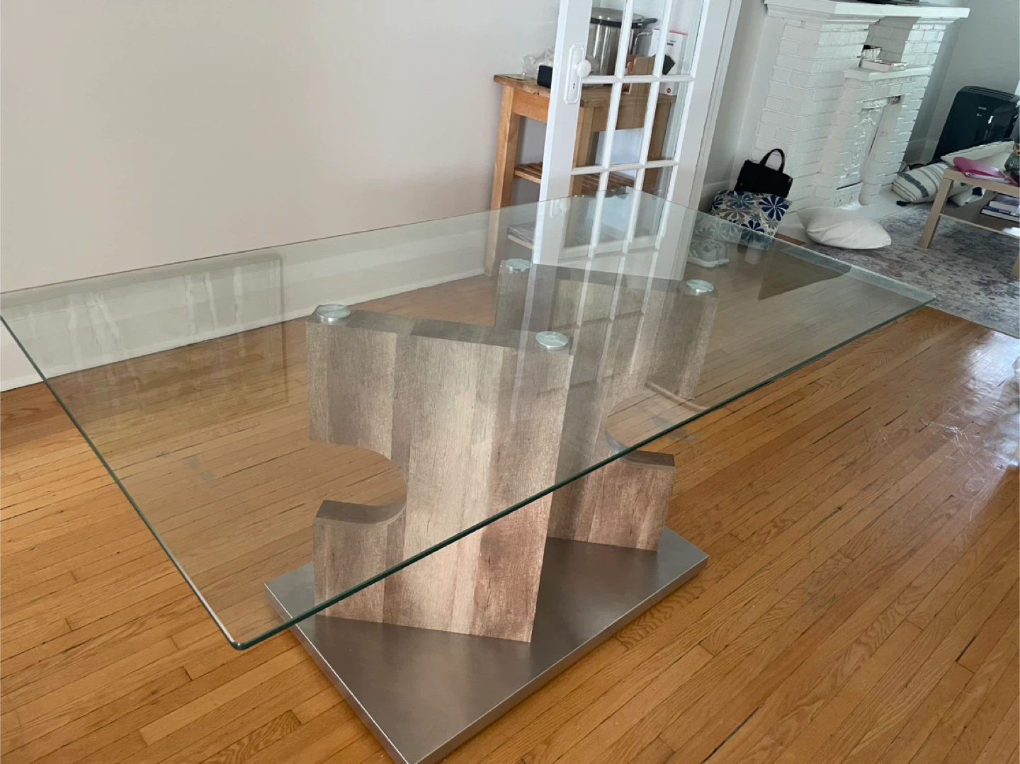 Glass Top Dining Table