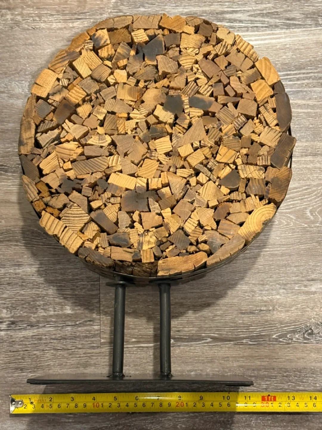 Reclaimed Wood & Metal Decorative Sphere Crate & Barrel image indicator(6)
