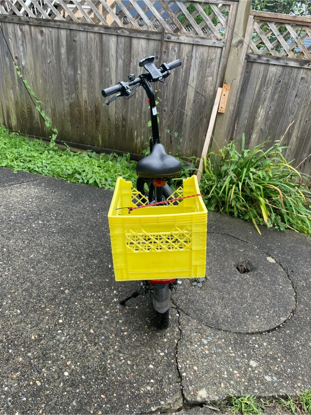 Blutron E-Bike with Yellow Crate image indicator(2)