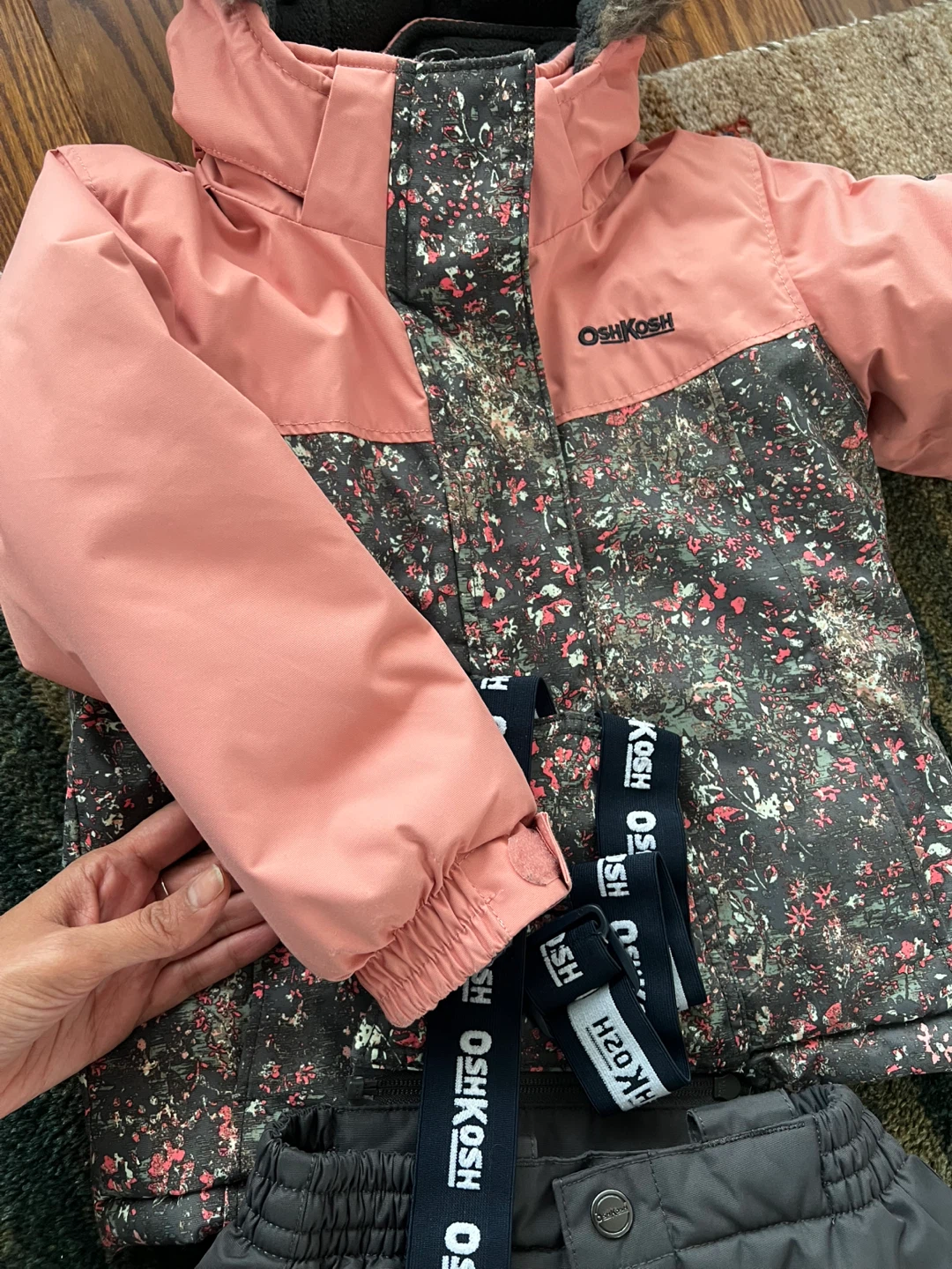 OshKosh Kids' Snowsuit Set - Pink & Floral - photo 4