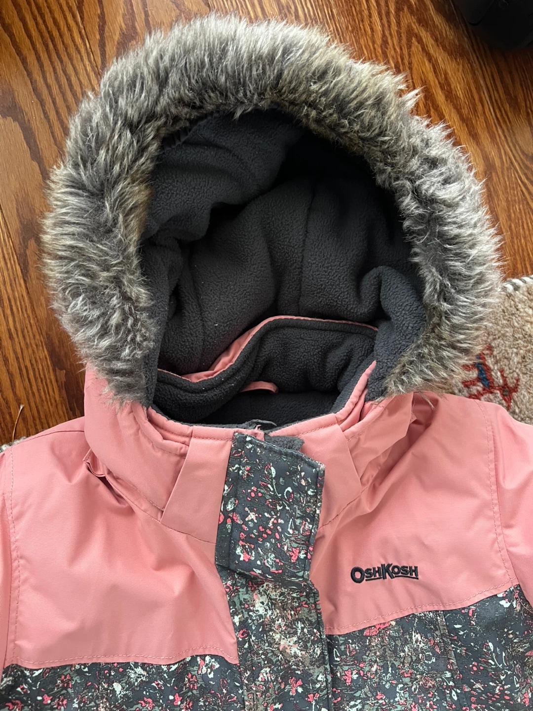 OshKosh Kids' Snowsuit Set - Pink & Floral - photo 2