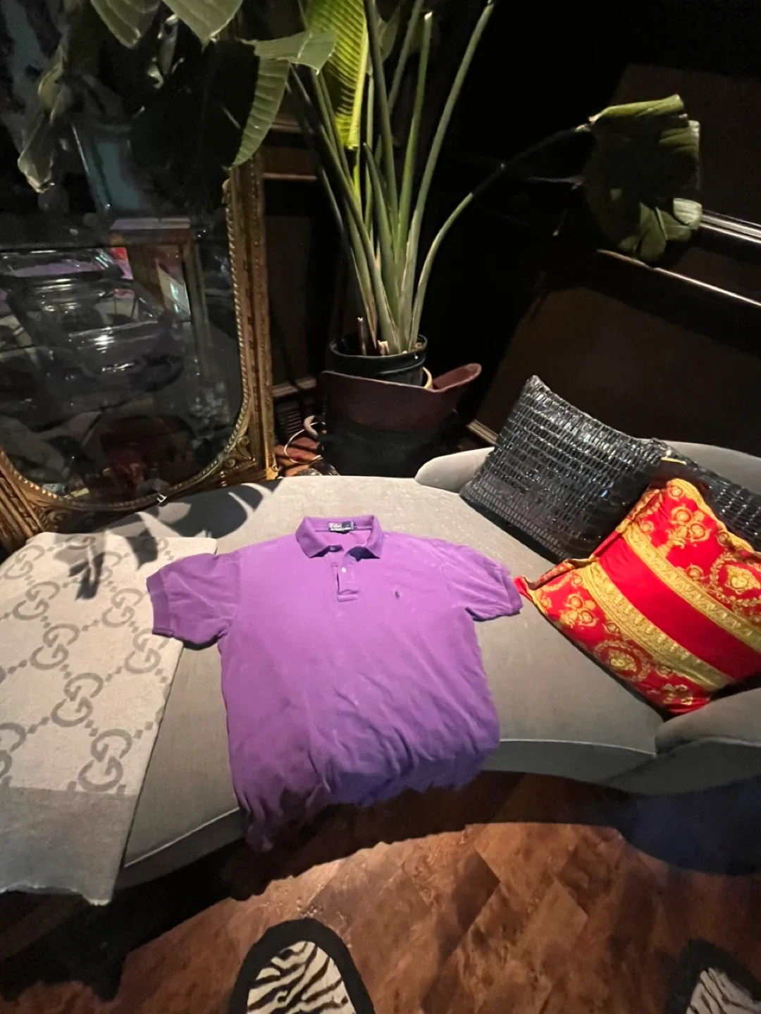Polo by Ralph Lauren Purple Polo Shirt thumbnail