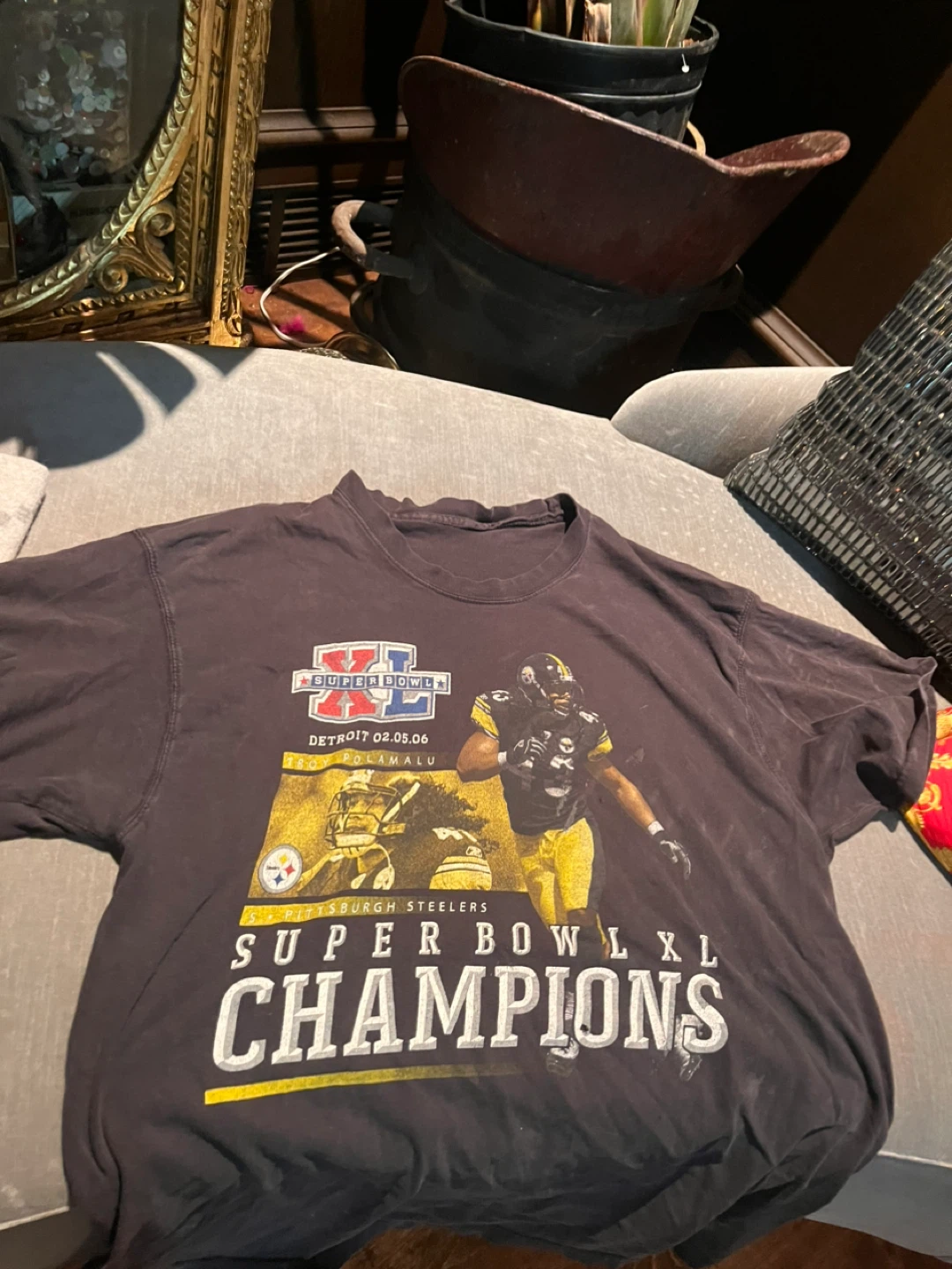 Pittsburgh Steelers Super Bowl XL Champions T-Shirt - photo 2