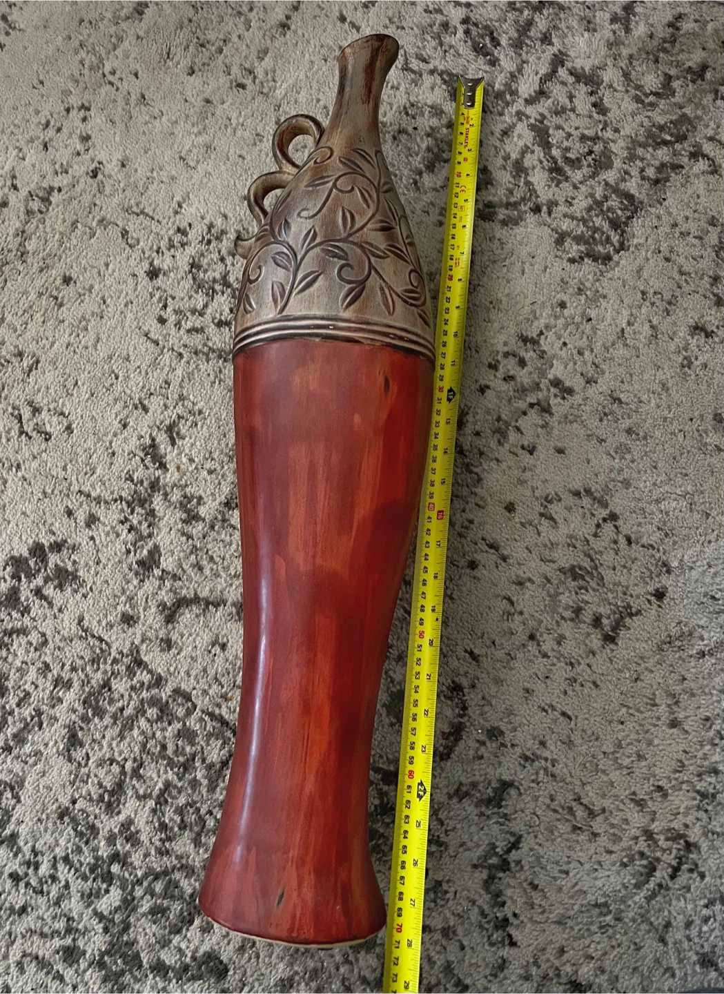 Decorative Brown Vase with Handle - photo 3