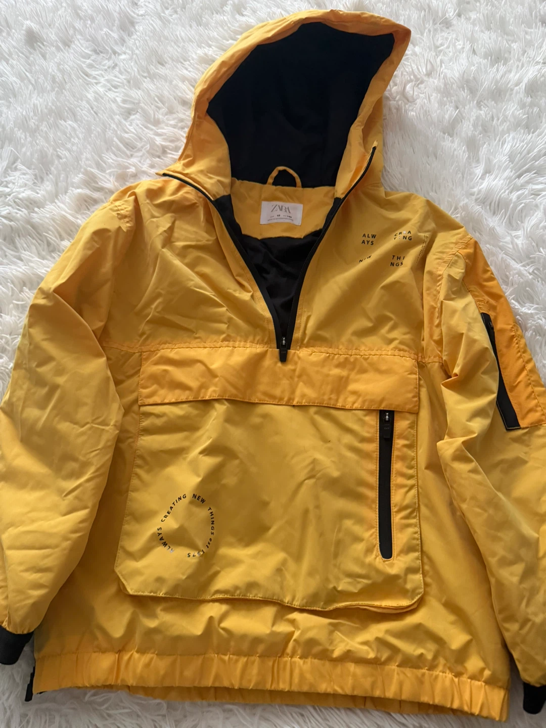 Zara Yellow Anorak Jacket Size 10 Boys/Girls - photo 5