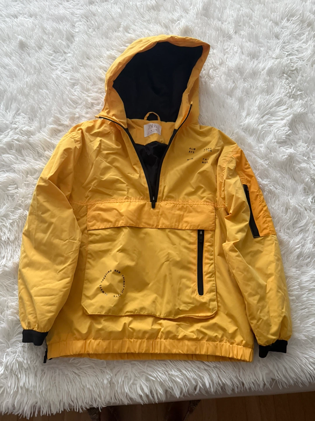 Zara Yellow Anorak Jacket Size 10 Boys/Girls
