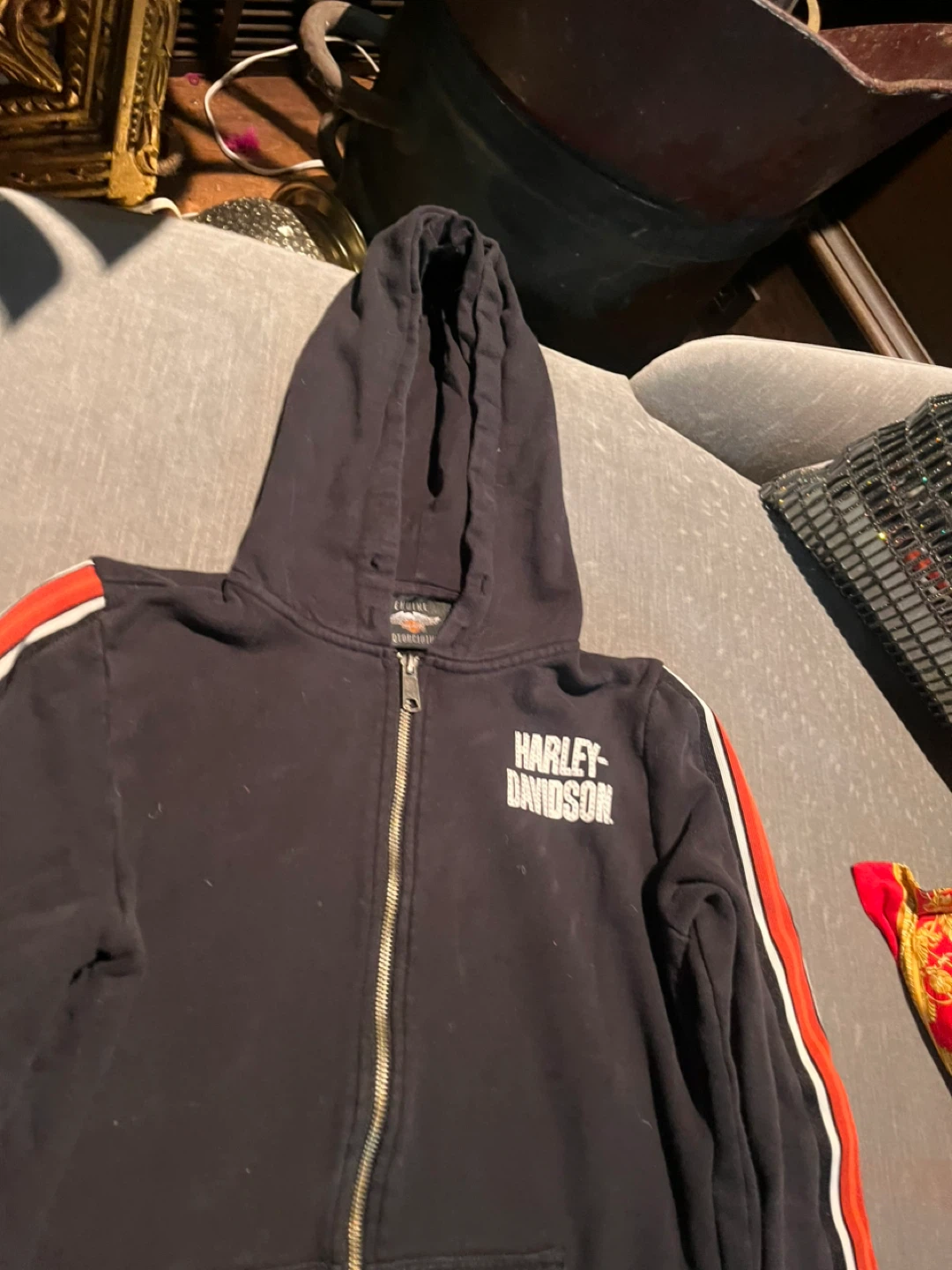 Harley-Davidson Black Zip-Up Hoodie - photo 2