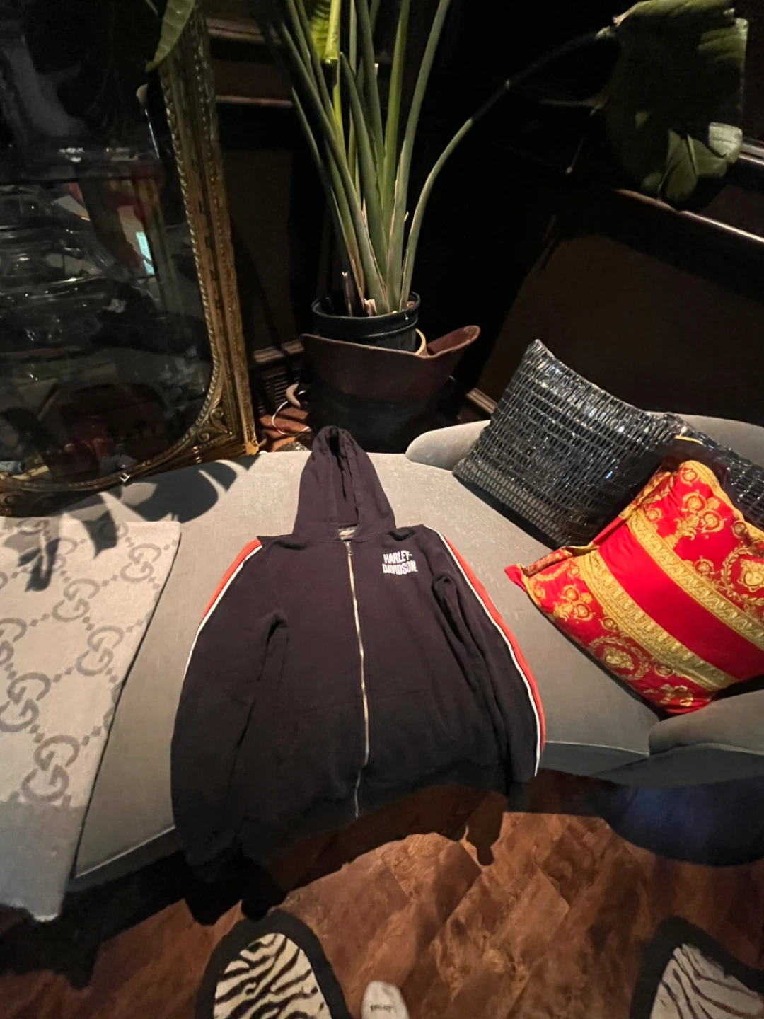 Harley-Davidson Black Zip-Up Hoodie