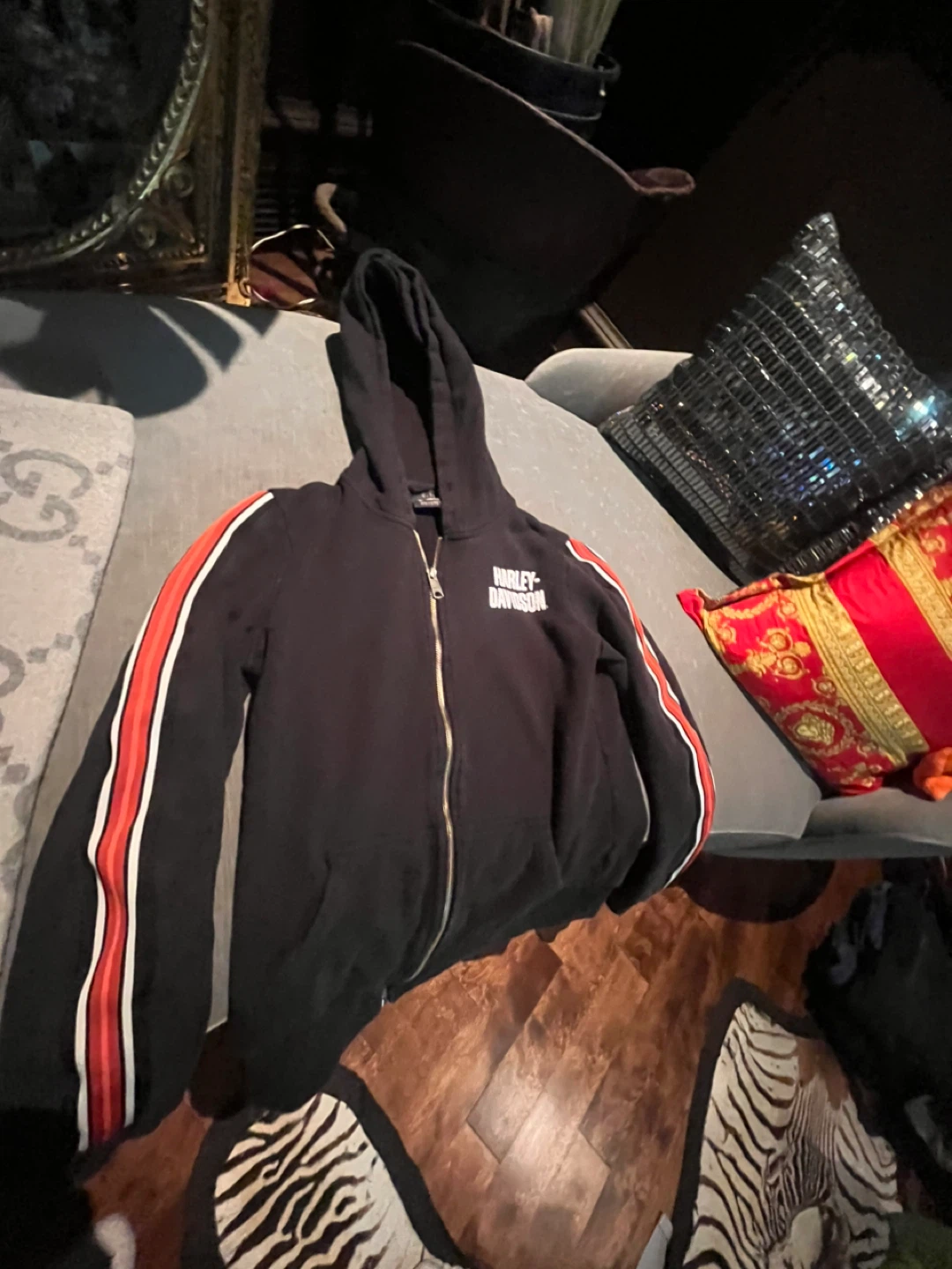 Harley-Davidson Black Zip-Up Hoodie - photo 3