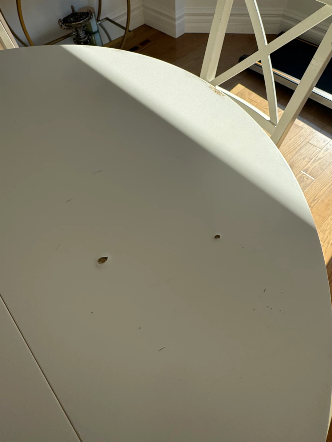 IKEA INGATORP White Extendable Dining Table with 6 Chairs - photo 3