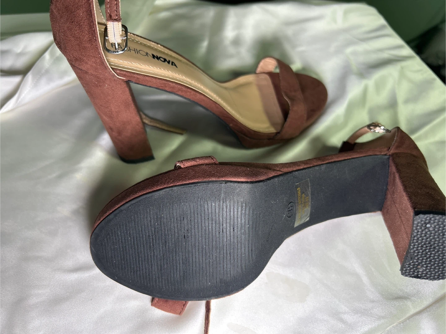 Fashion Nova Brown Heels - Size 8 - photo 3
