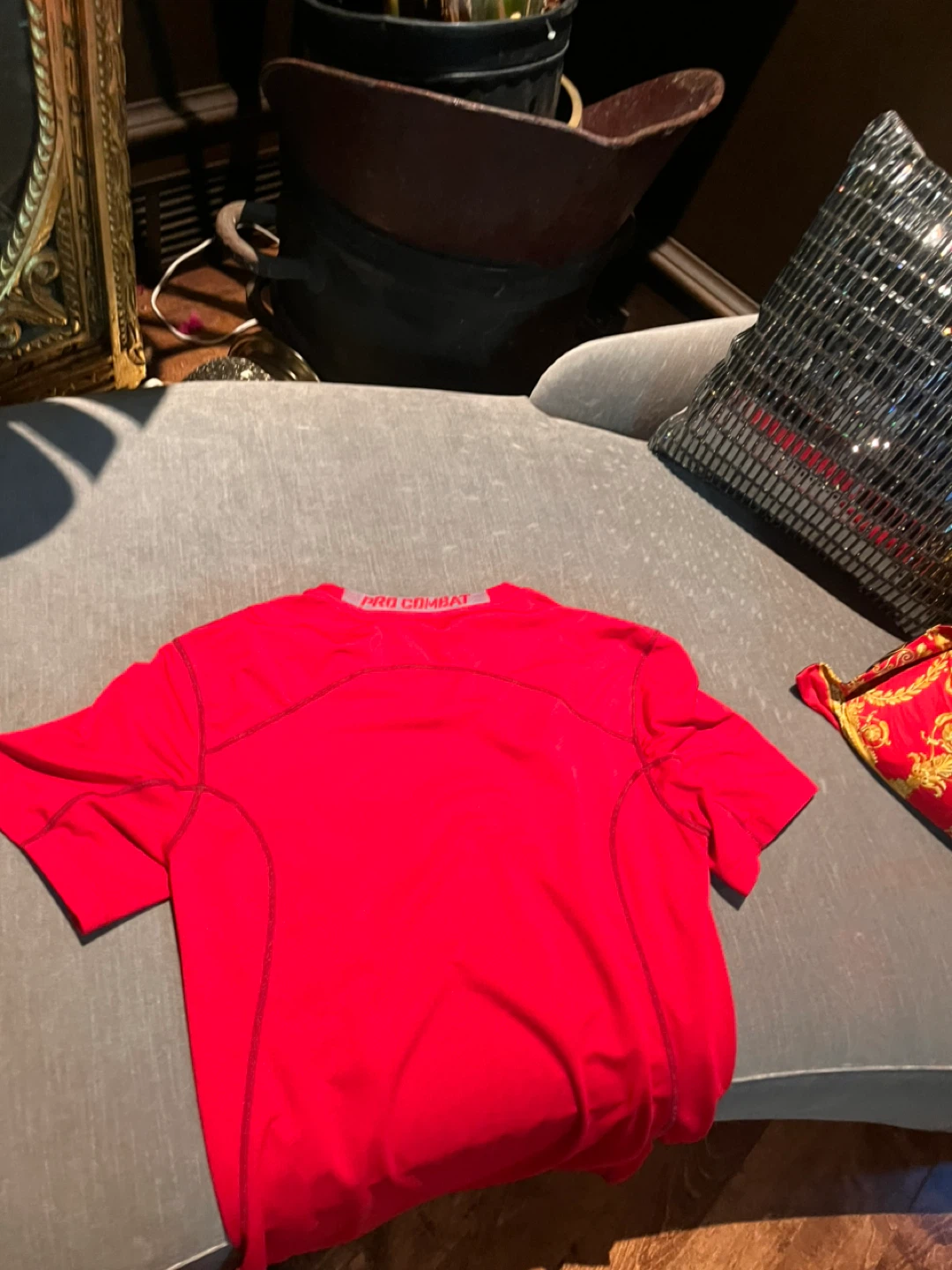 Nike Pro Combat Red Shirt - photo 4