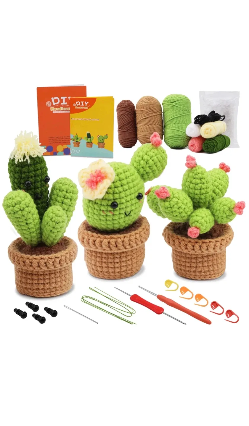 DIY Crochet Cactus Kit - New! thumbnail