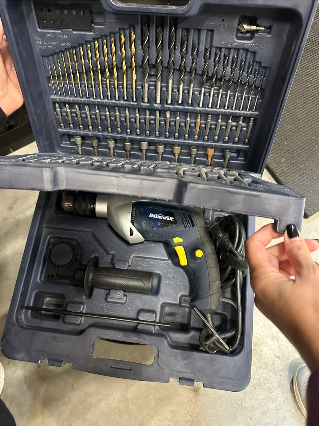 Mastercraft hammer Drill Set with Case