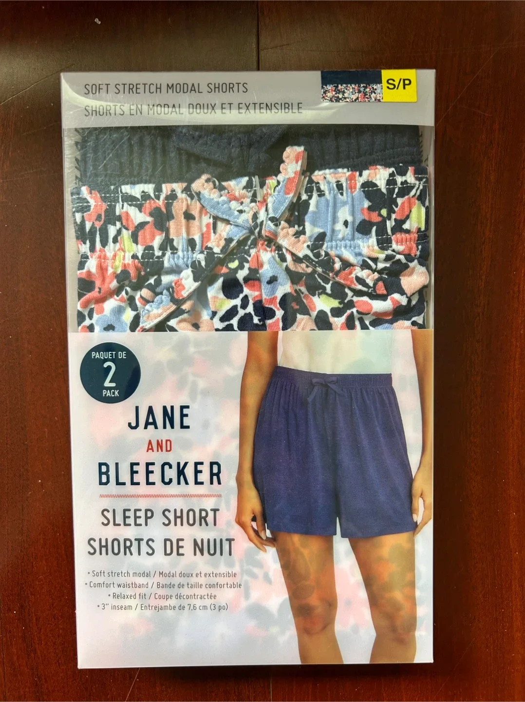 “NEW” Jane and Bleecker 2-Pack Sleep Shorts (Small) thumbnail