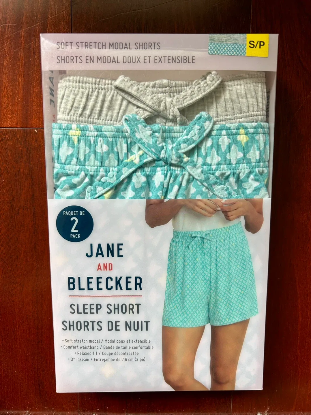 “NEW” Jane and Bleecker 2-Pack Sleep Shorts (Small) image indicator(2)