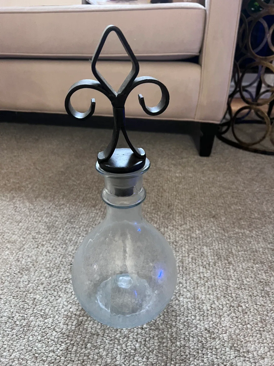 Glass Decanter with Metal Stopper thumbnail