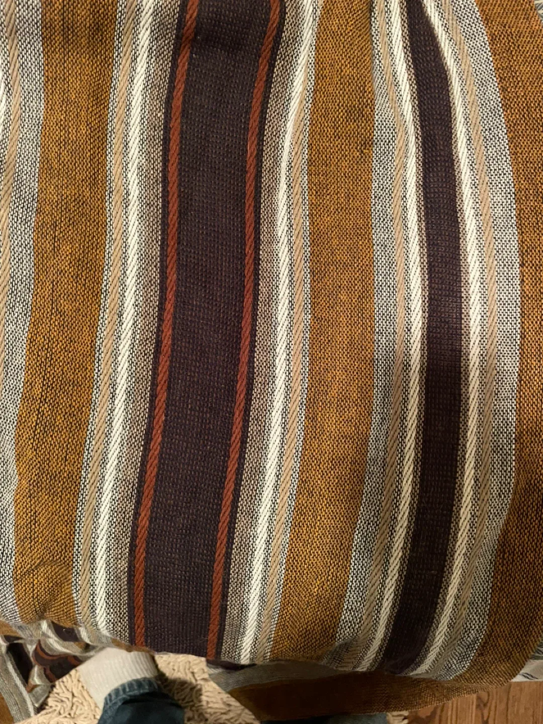 Striped Curtain with Hooks image indicator(2)