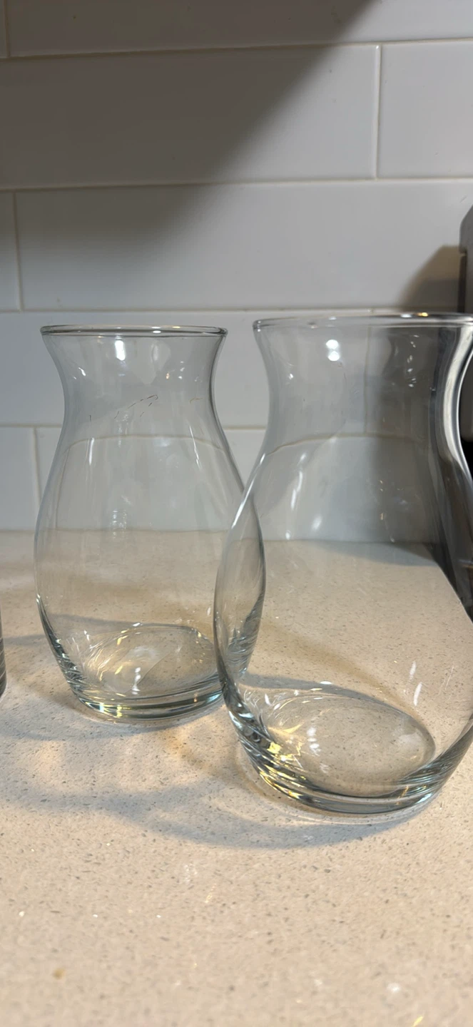 Assorted Clear Glass Vases - photo 5