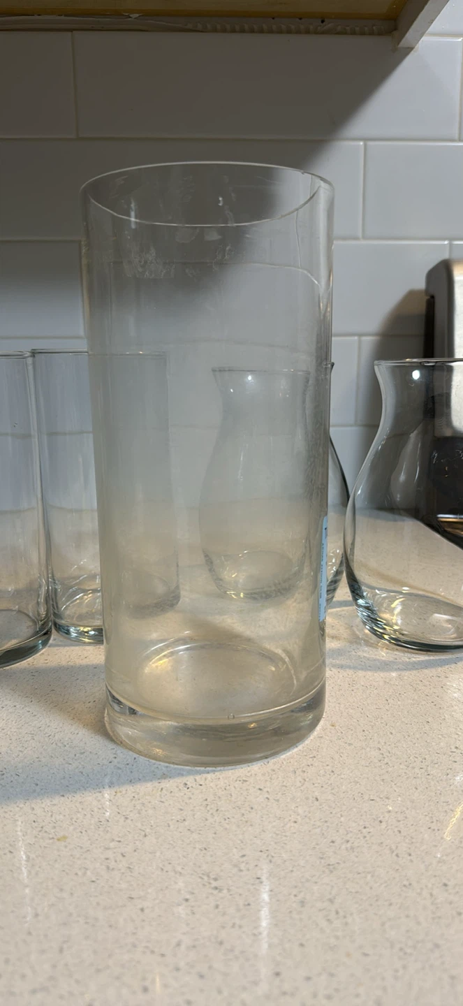 Assorted Clear Glass Vases - photo 3