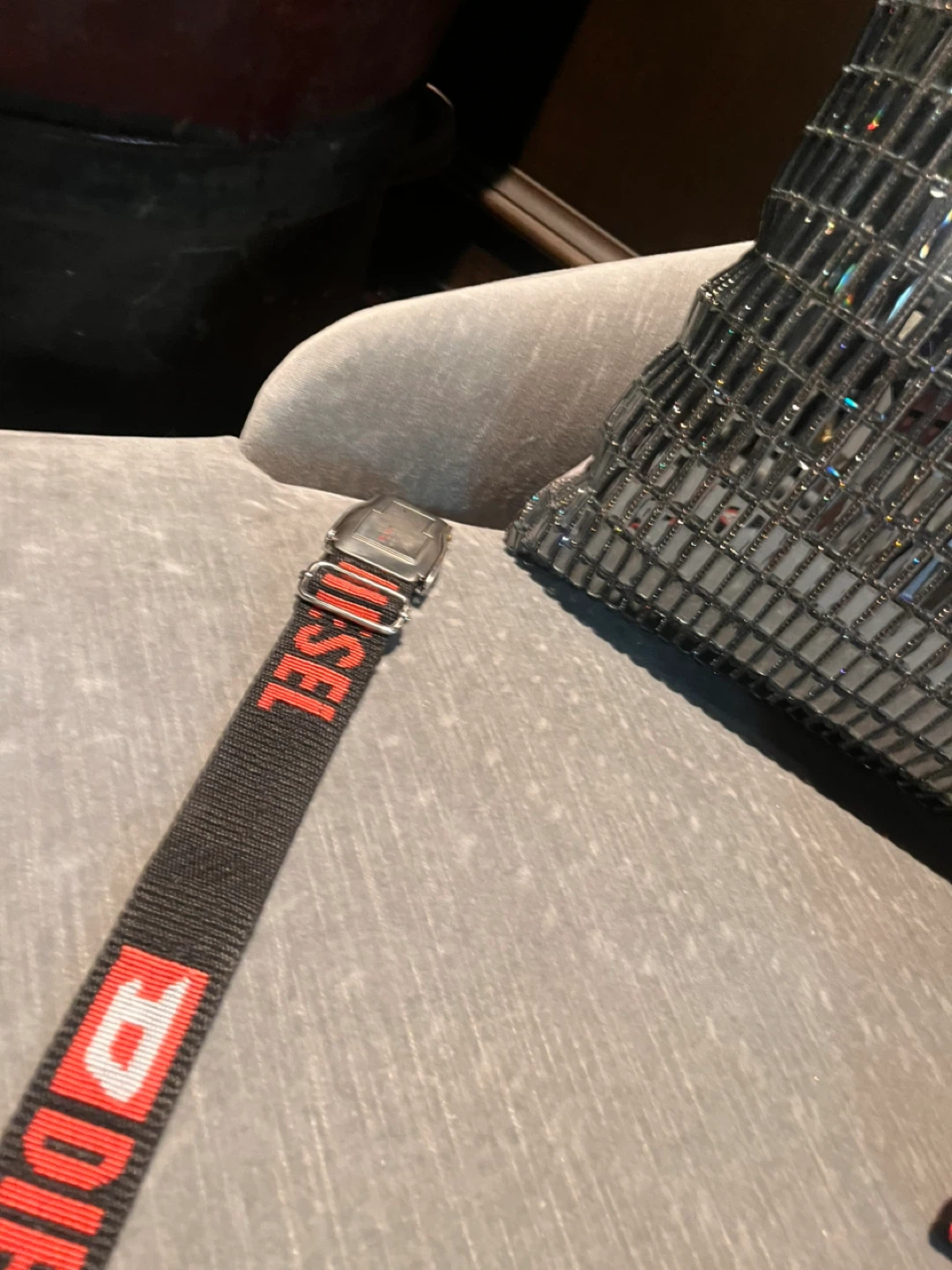 Diesel Black Fabric Belt - photo 4