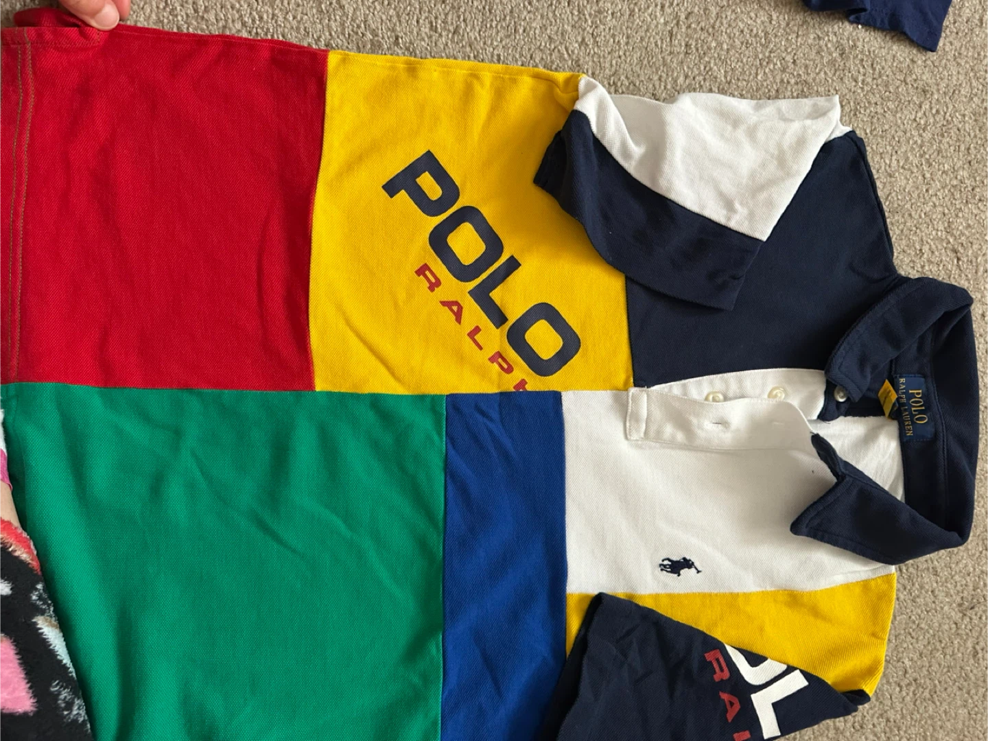 Polo Ralph Lauren Colour Block Rugby Shirt - L (14-16) - photo 3