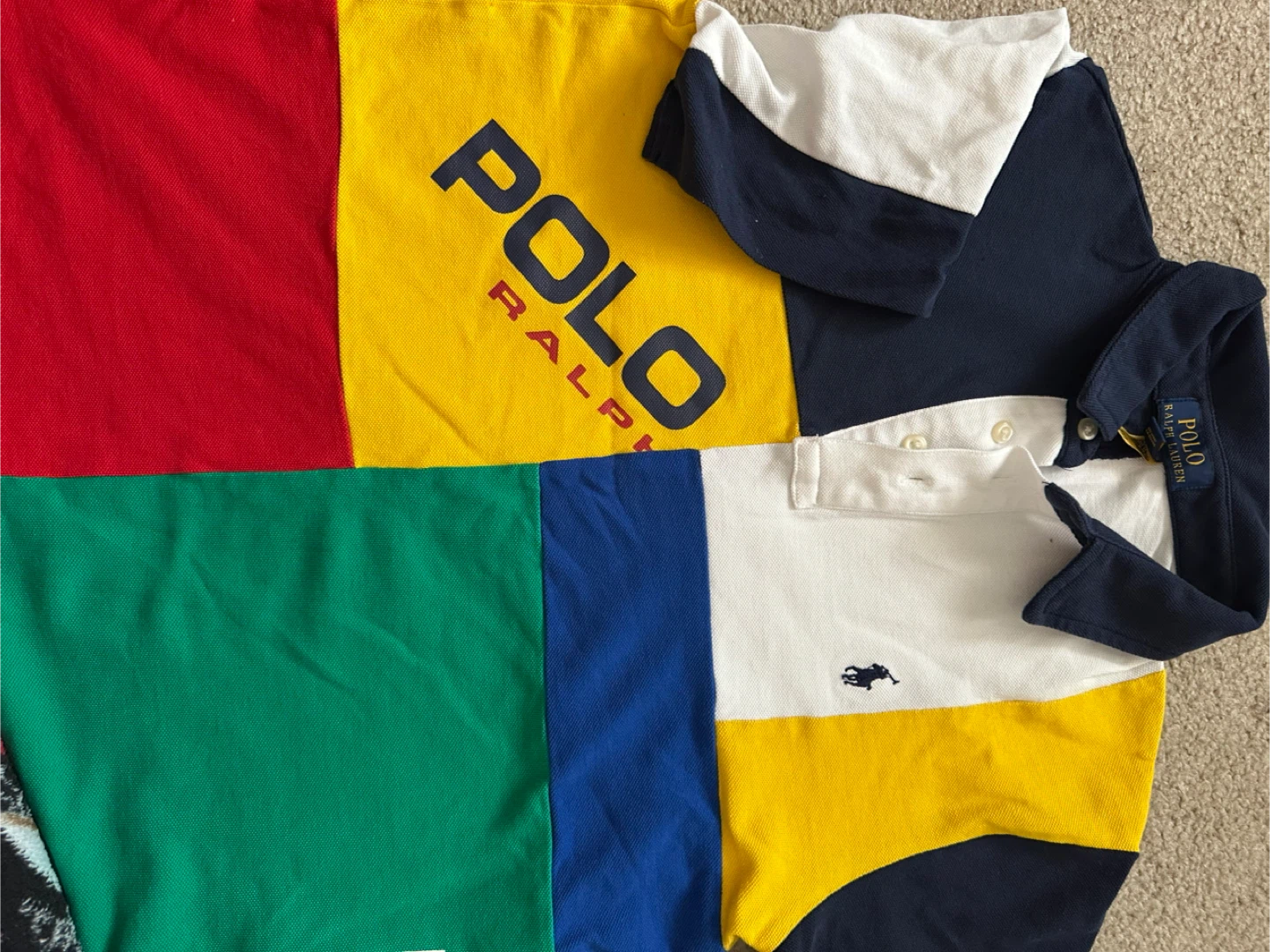 Polo Ralph Lauren Colour Block Rugby Shirt - L (14-16) - photo 5